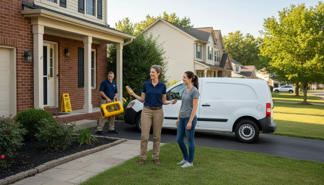 Water restoration image for Dehumidification And Cleanup Services in Hoosick Falls, NY